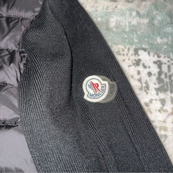 Moncler women’s Black down and knit mix jacket - Picture 9 of 9